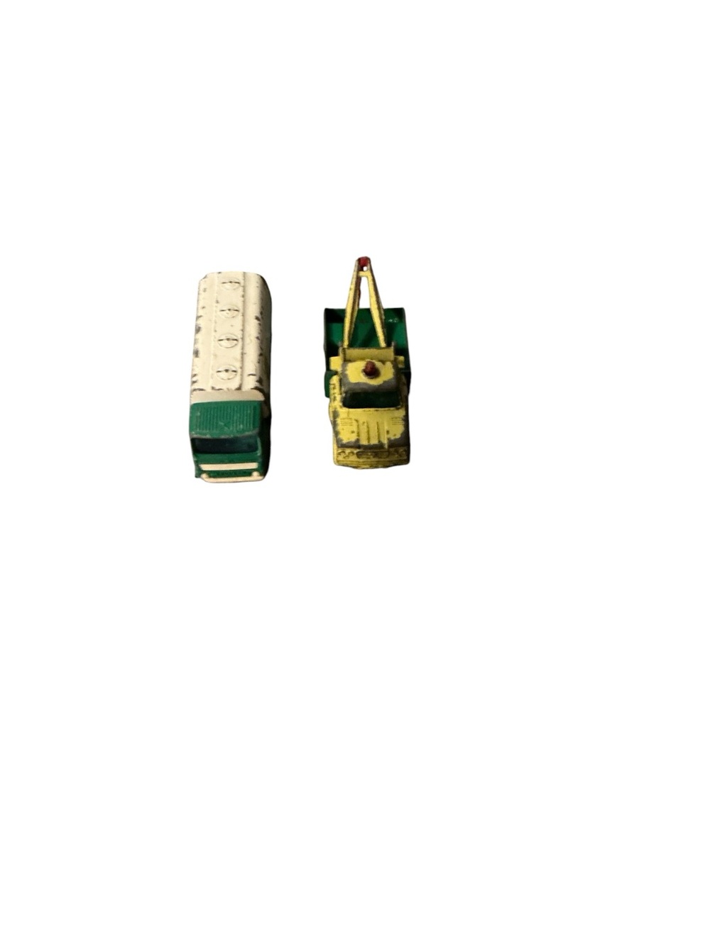 Green and Yellow Toy Tow Truck & Bus Playset